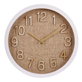 The Home Collective 40cm Weston Linen Wall Clock