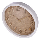The Home Collective 40cm Weston Linen Wall Clock