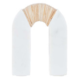 The Home Collective Archy Marble &amp; Rattan Bookend