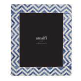 The Home Collective White &amp; Blue Karsa Resin Photo Frame