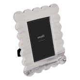 The Home Collective Smoky White Arlet Marble Photo Frame