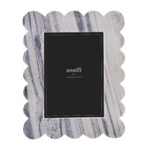 The Home Collective Smoky White Arlet Marble Photo Frame