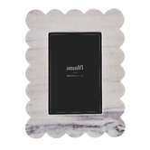 The Home Collective Smoky White Arlet Marble Photo Frame
