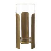 The Home Collective Olly Glass &amp; Iron Hurricane