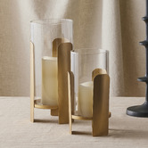 The Home Collective Olly Glass &amp; Iron Hurricane