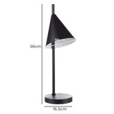The Home Collective 56cm Calico Iron Table Lamp