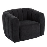 The Home Collective Voros Upholstered Swivel Armchair
