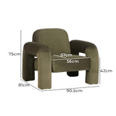 The Home Collective Meine Velvet Armchair
