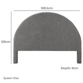 The Home Collective Brielle Queen Velvet Bedhead