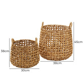The Home Collective 2 Piece Natural Anguila Basket Set