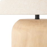 The Home Collective Fuller Rubber Wood Table Lamp