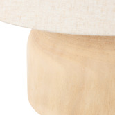 The Home Collective Fuller Rubber Wood Table Lamp