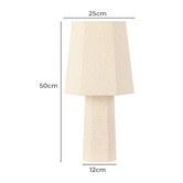 The Home Collective Dwight Iron &amp; Linen Table Lamp