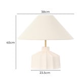 The Home Collective Claiborne Resin &amp; Linen Table Lamp