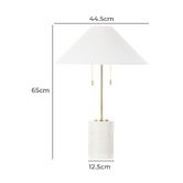 The Home Collective Carlyle Marble Table Lamp