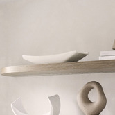 The Home Collective White Titania Paulownia Wood Decorative Tray