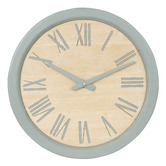 The Home Collective 42cm Teddy Fir Wood Wall Clock