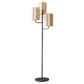 The Home Collective Oakland Iron &amp; Linen Floor Lamp