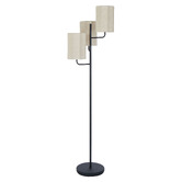 The Home Collective Oakland Iron &amp; Linen Floor Lamp