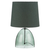 The Home Collective Lowell Green Glass Table Lamp