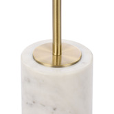 The Home Collective Pendleton Marble &amp; Linen Floor Lamp