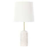 The Home Collective Malcolm Resin &amp; Linen Table Lamp