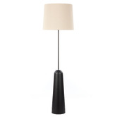 The Home Collective Virginia Resin &amp; Linen Floor Lamp