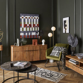The Home Collective Braus Terrazzo &amp; Glass Floor Lamp
