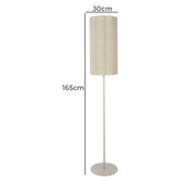 The Home Collective Bessemer Iron &amp; Linen Floor Lamp