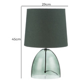 The Home Collective Lowell Green Glass Table Lamp