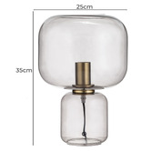 The Home Collective Hudson Glass Table Lamp