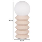 The Home Collective 34cm Guerrero Ceramic Table Lamp