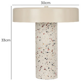 The Home Collective Kirsty Terrazzo Table Lamp