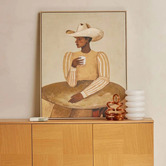 The Home Collective Desert Stillness Framed Canvas Wall Art