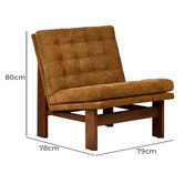 The Home Collective Sierra Ash Wood Accent Chair