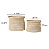 The Home Collective 2 Piece Montana Seagrass Basket Set