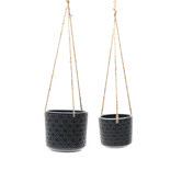 Brunnings 2 Piece Gisela Ceramic Hanging Pot Set