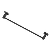 Expert Homewares Black 600mm Stainless Steel Single Towel Rail