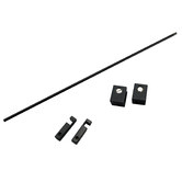 Expert Homewares Black Glass Storage Shelf