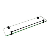 Expert Homewares Black Glass Storage Shelf