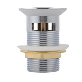 Expert Homewares 32mm Solid Brass Basin Pop-Up Waste with Overflow