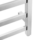 Expert Homewares Square Stainless Steel 9 Bar Electric Heated Towel Rack