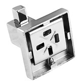 Expert Homewares Nero Chrome Stainless Steel Robe Hook