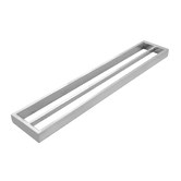 Expert Homewares Omar Stainless Steel Double Towel Rail
