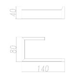 Expert Homewares Omar Stainless Steel Toilet Paper Holder