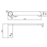 Expert Homewares Rumia Stainless Steel Toilet Paper Holder