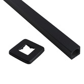 Expert Homewares Nero 600mm Square Ceiling Shower Arm