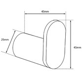 Expert Homewares Rumia Stainless Steel Robe Hook