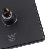 Expert Homewares Eva 200mm Matte Black Square Shower Head