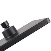 Expert Homewares Eva 200mm Matte Black Square Shower Head